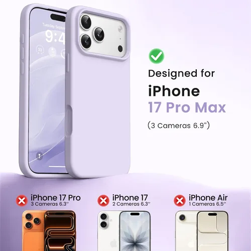 Miniatura 661 de GONEZ Funda de silicona para iPhone 15 Pro Max, compatible con Magsafe, protector de cámara + protector de pantalla, forro de microfibra suave
