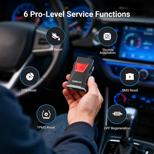 Miniatura 5 de GOOLOO DEEPSCAN DS100 Escáner OBD2 Bluetooth, herramienta de diagnóstico de todo el sistema, lector de códigos de coche para iOS y Android, 6+