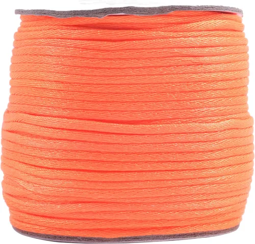 Miniatura 29 de KONMAY 80 Yardas 1.0mm Cordón Rattail de Nylon Satén Seda Trim Hilo para Cuentas para Nudos Chinos, Kumihimo, Trabajo con Cuentas, Macramé, 2-Azul