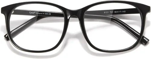 Miniatura 19 de Cyxus Gafas de bloqueo de luz azul para hombres y mujeres, cuadrados, TR90, marco antifatiga ocular, oficina, computadora, juegos, estudio 8208