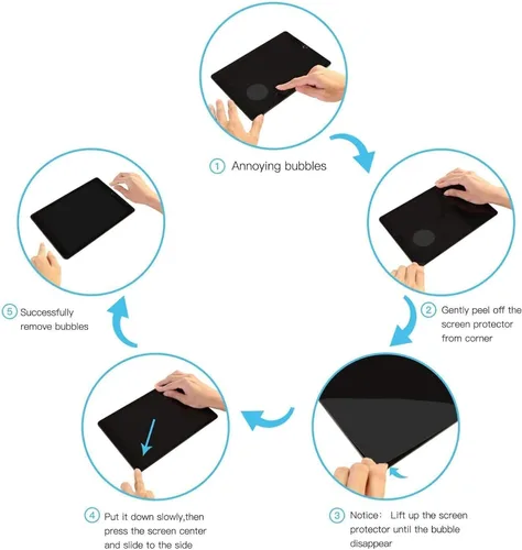 Miniatura 7 de XZC Paquete de 2 protectores de pantalla para iPad de 9ª, 8ª y 7ª generación de 10.2 pulgadas, película de vidrio templado para iPad 9, 8, 7