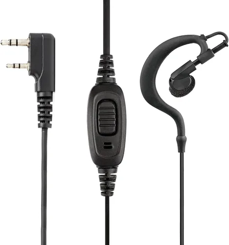 Miniatura 3 de Auricular Walkie Talkie con micrófono de un solo cable auricular de radio bidireccional para Baofeng UV-5R BF-888S Arcshell Retevis H-777 RT21 RT22