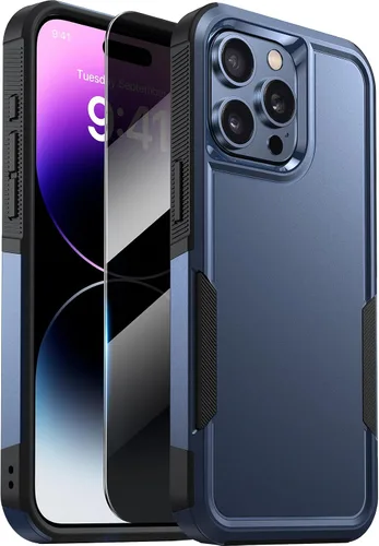 Miniatura 40 de Diaclara Funda diseñada para iPhone 12 Pro Max, [con protector de pantalla de privacidad] [antiespía] [protección contra caídas de grado militar]