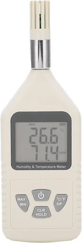 Miniatura 2 de Hyuduo GM1360A Digital Thermometer Hygrometer Handheld Temperature Humidity Meter with Large LCD Screen Dual Sensors for Factory Lab Warehouse