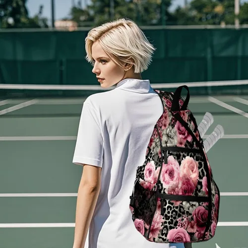 Miniatura 9 de Pickleball Backpack Rose Pink for Women Men - Multi-Pocket Sports Bag with Shoe Compartment Versatile Tennis Bag & Gifts for Pickleball Lovers