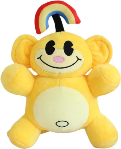 Peluche de mono arcoíris de 12 pulgadas, peluche KND de mono arcoíris Peluches de peluche, recuerdo de fiesta de cumpleaños, regalo preferido para
