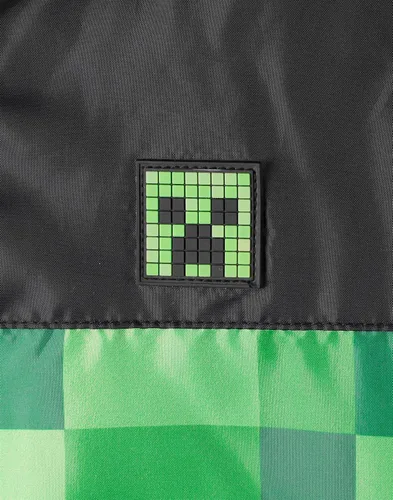 Miniatura 7 de Minecraft Chaqueta impermeable con capucha y forro polar para niños, Verde