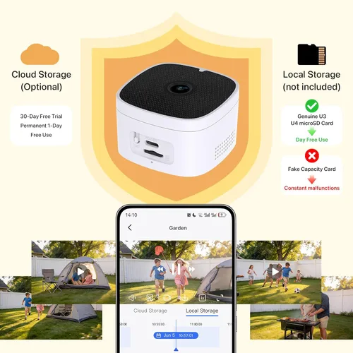 Miniatura 7 de Cámara de Ventana 3MP 2K, SpectraVivid Cámaras de Ventana con Visión Nocturna a Color AI para Seguridad del Hogar, WiFi 2.4G y 5G, Sirena
