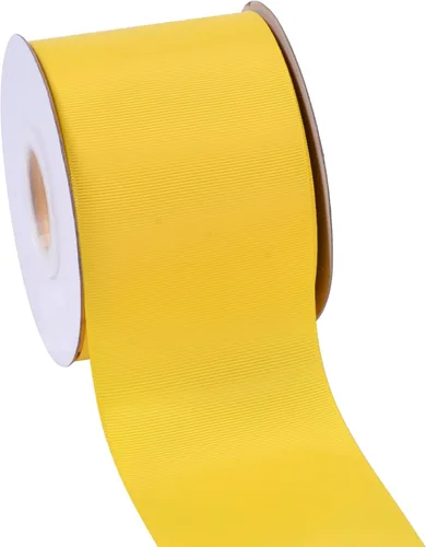 Miniatura 12 de YAMA Rollo de cinta de grogrén sólido, 1 pulgada, 25 yardas para cintas de envoltura de regalos, color blanco