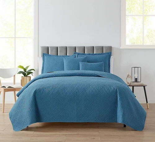 Miniatura 41 de Clara Clark Quilts Tamaño Twin - Juego de Cubrecama Colcha para Todas las Estaciones, Tejido Pinsonic Juego de Ropa de Cama Ligera - Juego