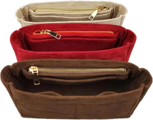 Miniatura 5 de Lckaey Inserto organizador de bolso, utilizado para el nuevo bolso de forro Diane stick liner bolsa de almacenamiento y clasificación2072Beige
