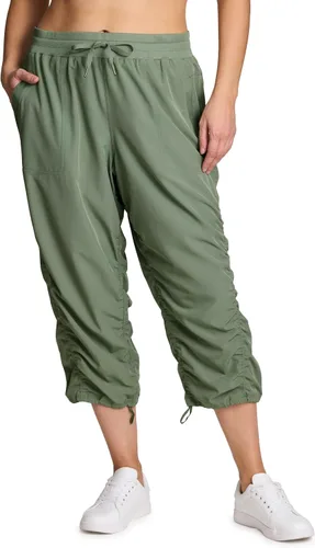 Miniatura 12 de RBX Active - Pantalón capri con cordón ajustable para mujer, talla grande, ligero, tejido