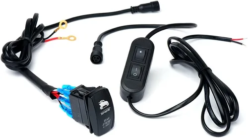 Miniatura 2 de Xprite Arnés de cableado con 2 interruptores para barras de luz LED estroboscópicas traseras Plug-and-Play Replacement Harness with In-Line &