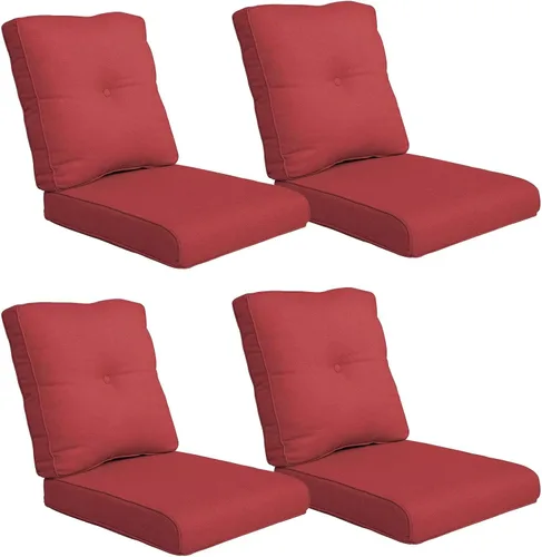 Miniatura 128 de Rilyson Cojines de patio para muebles de exterior, 22 x 24 pulgadas, respaldo alto y asiento profundo, cojín de exterior para sillas de patio, sofá