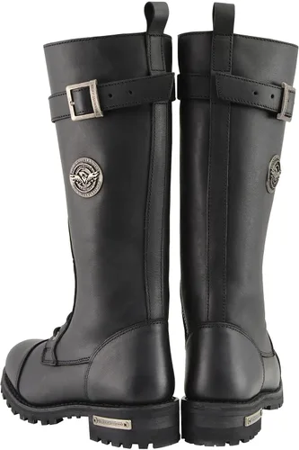 Miniatura 6 de Milwaukee Leather Botas de tiro alto de encaje a punta de 14 pulgadas para mujer Redondo Ancho - Mbl9355w