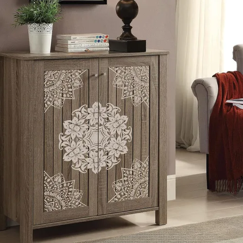 Miniatura 4 de Paquete de 9 plantillas reutilizables grandes con mandala, plantillas de pintura cortadas con láser, para pared de madera, azulejos, tela