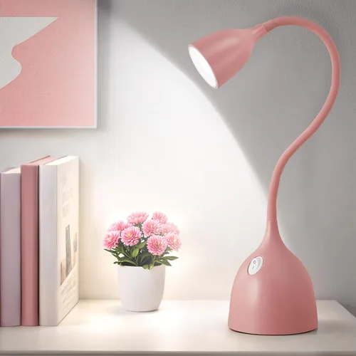 Miniatura 14 de Lámpara de Escritorio de Cuello de Cisne EJIAXIN 360° Luz de Lectura LED Flexible Lámpara de Escritorio Pequeña para Espacios Pequeños Lámpara