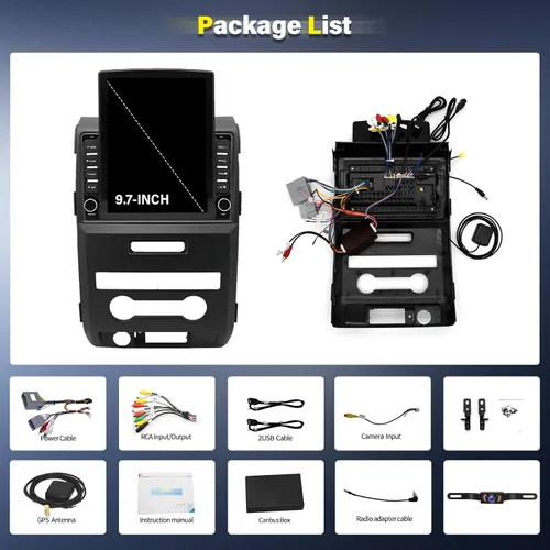 Miniatura 7 de Radio estéreo de coche Android 13 de 9.7 pulgadas para Ford F150 2009-2012, 2014 doble DIN WiFi incorporado Bluetooth GPS Navi 2011 2010 pantalla