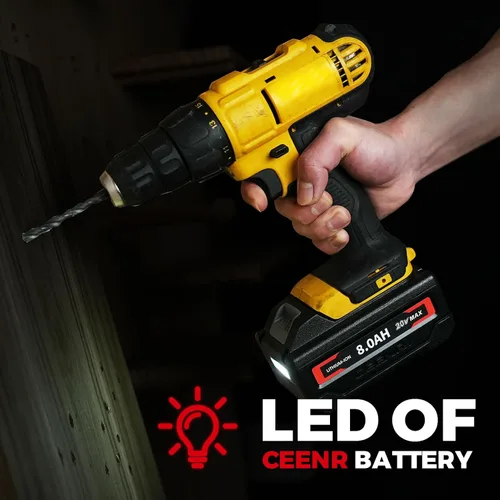 Miniatura 5 de DCB200 8.0Ah baterías de iones de litio de repuesto para Dewalt batería de 20 voltios compatible con cargador de batería Dewalt