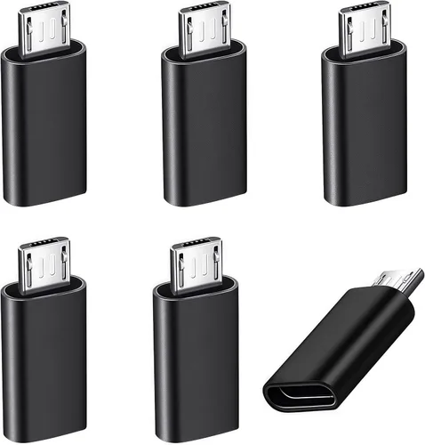 Miniatura 7 de Paquete de 5 adaptadores Micro USB a USB OTG, USB A a Micro USB, compatible con S7 LG, mouse, unidad flash, teclado, controlador de juegos, negro