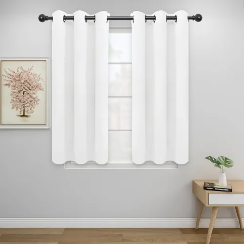 Miniatura 138 de Easy-Going - Cortinas opacas para dormitorio, aislamiento térmico sólido con ojales, cortinas de ventana para reducción de ruido, cortinas