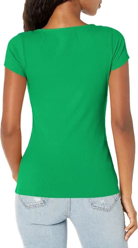 Miniatura 2 de GUESS Karlee Jewel Henley de manga corta para mujer