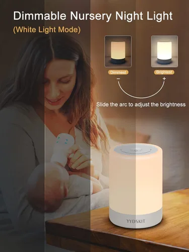 Miniatura 3 de Luz nocturna para bebé, lámpara de noche para lactancia materna, luz nocturna portátil para dormitorio de niños pequeños, lámpara de noche cálida