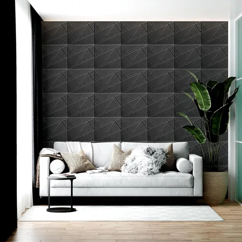 Miniatura 8 de Art3dwallpanels Paquete de 12 Paneles Acústicos de 12" X 12" Paneles de Pared Insonorizantes Autoadhesivos Amortiguadores de Sonido, Decoración