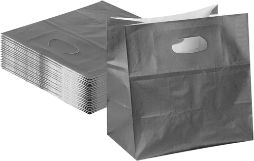 Miniatura 18 de Bag Tek Rectangle Paper Take Out Bag - with Handles - 11" x 7" x 11" - 100 count box