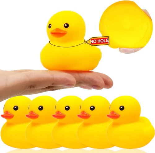 5 piezas de goma para bañera de Kalafona de 2 pulgadas, impermeable, sin "Bebe", sin agujero, divertido juguete de baño para piscina, sin agujero,