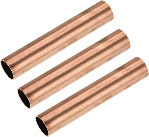 Miniatura 17 de uxcell Tubo redondo de cobre, 0.591 in OD 0.039 in espesor de pared 3.937 in longitud tubo recto tubo 3 piezas