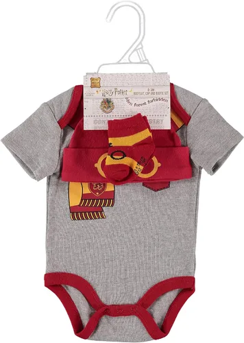 Miniatura 2 de Harry Potter Conjunto de ropa para bebés y niños de 3 piezas con mameluco sombrero y calcetines ropa de bebé