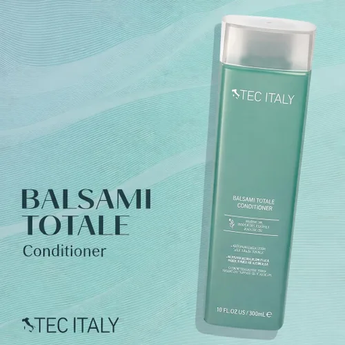 Miniatura 2 de Tec Italy Balsami Totale Acondicionador para todo tipo de cabello, acondicionador hidratante profundo, reparación hidratante desenredante