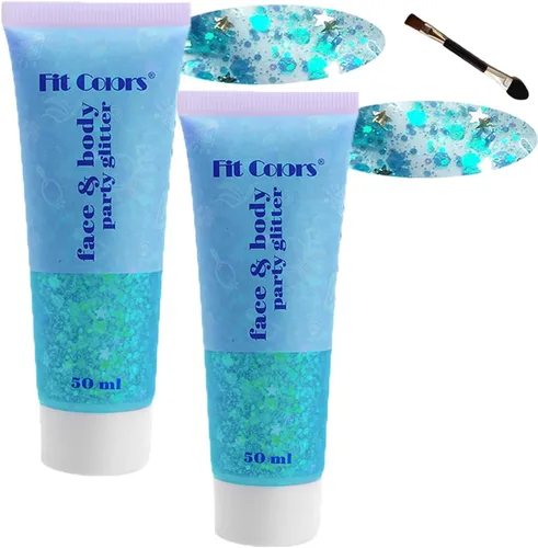 Miniatura 24 de Gel con purpurina para el cuerpo y la cara: Accesorios para conciertos de cantantes, disco, festival, rave, maquillaje con purpurina facial, 150 ml