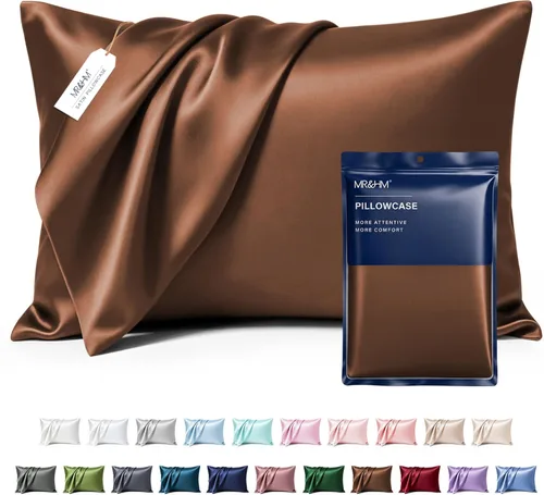 Miniatura 43 de MR&HM - Funda de almohada de satén 16- verde floral