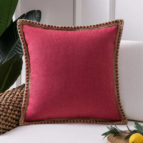 Miniatura 77 de Phantoscope Farmhouse - Fundas de almohada decorativas para exteriores, Poliéster & Mezcla de poliéster, Beige, 18" x 18