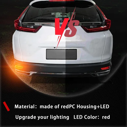 Miniatura 4 de Reflectores LED ahumados para parachoques trasero, luz trasera de freno antiniebla, kit de lámparas de señal de giro para Honda CRV CR-V 2020 2021