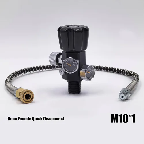 Miniatura 4 de Válvula adaptadora de estación de llenado 4500psi para botella de tanque de cilindro de Airsoft PCP Paintball HPA