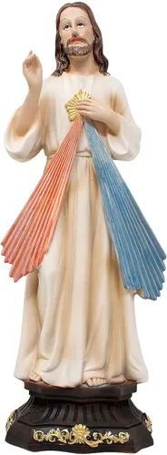 DVDMATINEMOVIES - Estatua de resina de la Divina Misericordia, varios tamaños, material de resina, estatua de Divina Misericordia, decoración del
