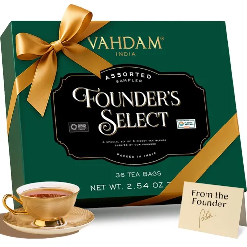 Miniatura 22 de VAHDAM Top 9 Exotic Loose Leaf Tea Sampler (más de 18 tazas) Mezclas florales y afrutadas con delicioso sabor Caliente y helado Perfecto