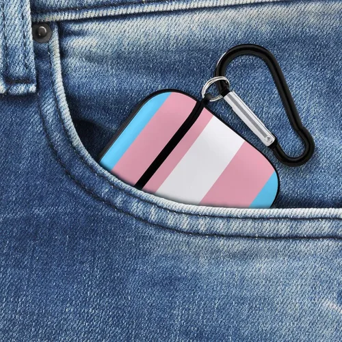 Miniatura 8 de Compatible con Airpods 2 y 3 para Airpods (bandera del orgullo transgénero)