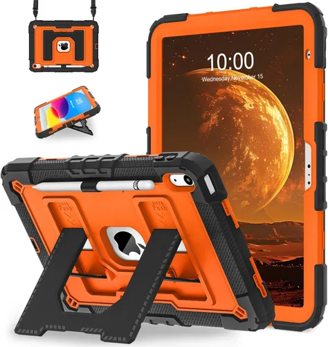 Miniatura 9 de WESOROL Funda para iPad A16 11ª Generación 11 Pulgadas (2025) iPad 10ª Generación 10.9 Pulgadas (2022), Fundas i Pad A16 Grado Militar Resistente a