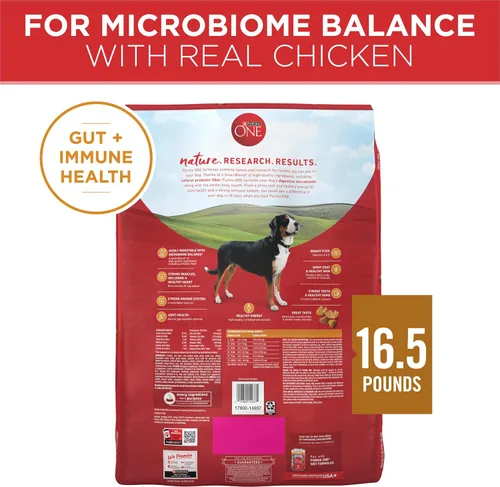 Miniatura 8 de Purina ONE Comida seca para perros con fórmula de pollo y arroz, bolsa de 16.5 libras