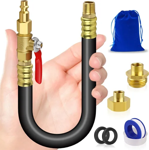 Adaptador de soplado para invierno RV, sistema de rociadores GHT de 3/4 pulgadas, kit de plgu de ajuste de soplado para invierno, manguera de