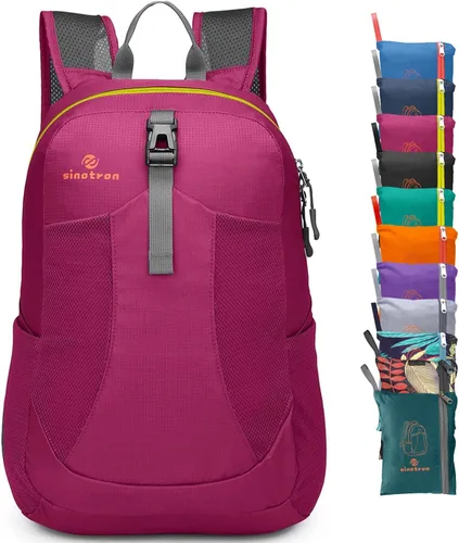 Miniatura 10 de Sinotron - Mochila de senderismo ligera y plegable de 22 l, mochila pequeña de senderismo, mochila de día para mujeres, hombres, viajes, camping
