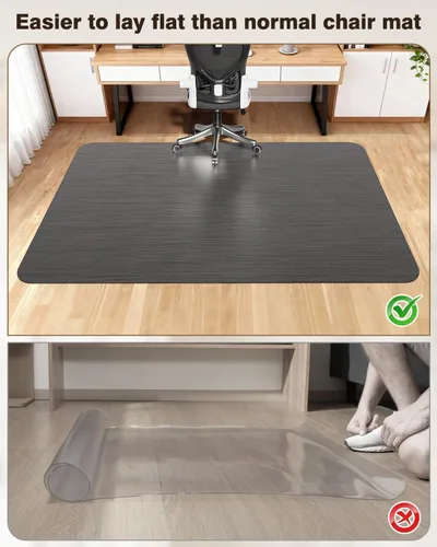 Miniatura 3 de Blvornl Ultra Large Office Chair Mat for Hardwood Floor, Rolling Chair Mat for Hard Wood, Large Anti-Slip Hard Floor Protector, Heavy Duty Computer