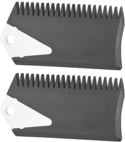 Raspador de tabla de surf, peine de cera de surf, 2 piezas/juego de aplicador de cera de tabla de surf, peine y raspador de cera de surf, PVC para