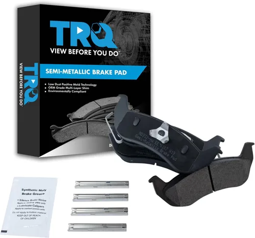 Miniatura 14 de TRQ Pastillas de freno delanteras semi metálicas compatibles con Ford Expedition 2018-2021 F-150 2018-2020 Lincoln Navigator 2018-2022