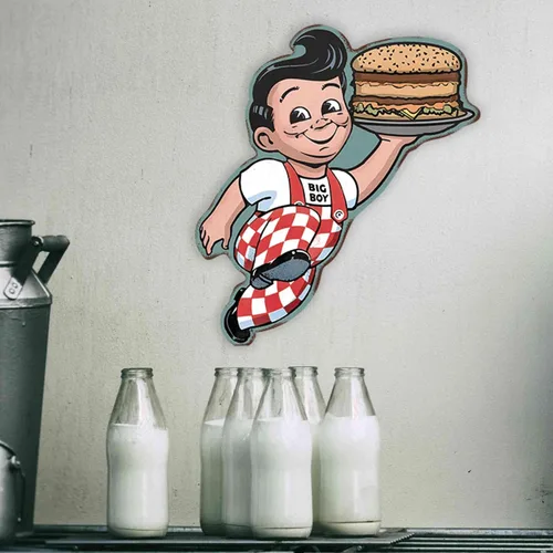 Miniatura 5 de Bob's Big Boy - Letrero de metal clásico para cocina, comedor o garaje