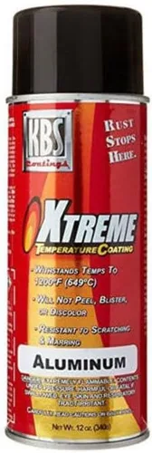 Miniatura 24 de KBS Coatings - Recubrimiento de temperatura Xtreme, color negro azabache , Acero inoxidable